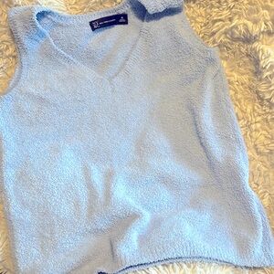 NY&C light blue V neck top Size M